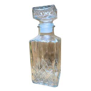 Glass Whiskey Decanter Airtight Stopper Scotch Liquor Bourbon Vintage
